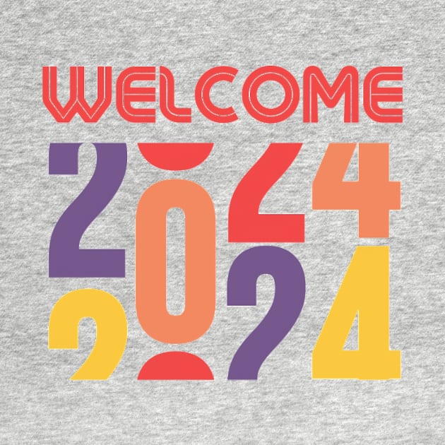 Welcome 2024 Typography by PhotoSphere